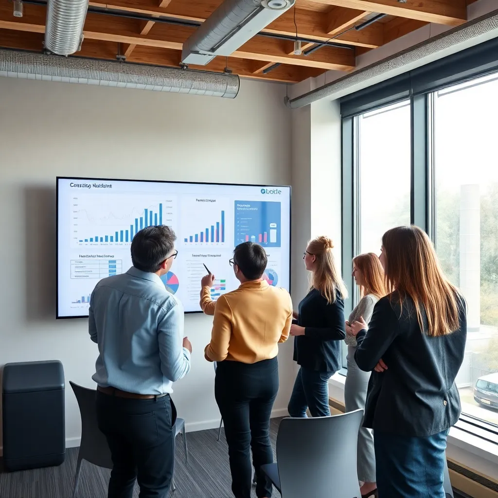 Professional die een carrièregesprek voert met een leidinggevende